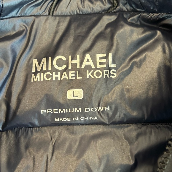 ❄️MICHAEL Michael Kors EUC Men's Down Black Puffer Jacket - Picture 3 of 14